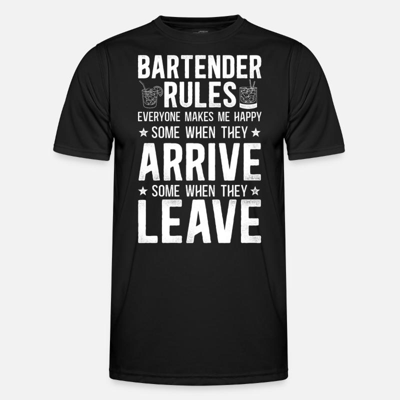 Bartender Mixologist Bartender - Men's Functional T-Shirt - black