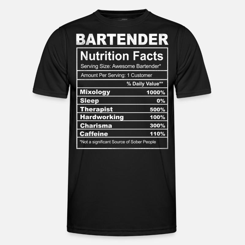 Bartender Mixologist Bartender - Männer Funktions-T-Shirt - Schwarz