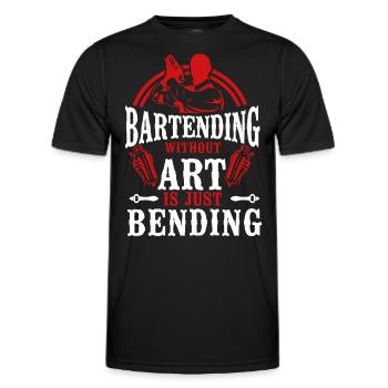 Bartender Mixologist Bartending - Men's Functional T-Shirt - black - Front - AI Model Male 178 dark (178cm)