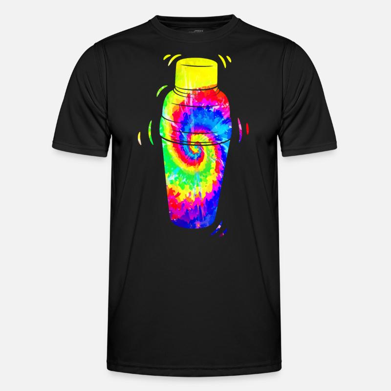 Bartender Mixologist Tie Dye Men's Functional T-Shirt