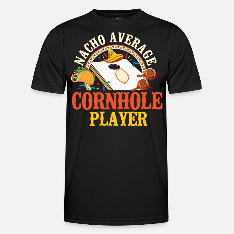 Cornhole Team Bean Bag Player Men's Functional T-Shirt