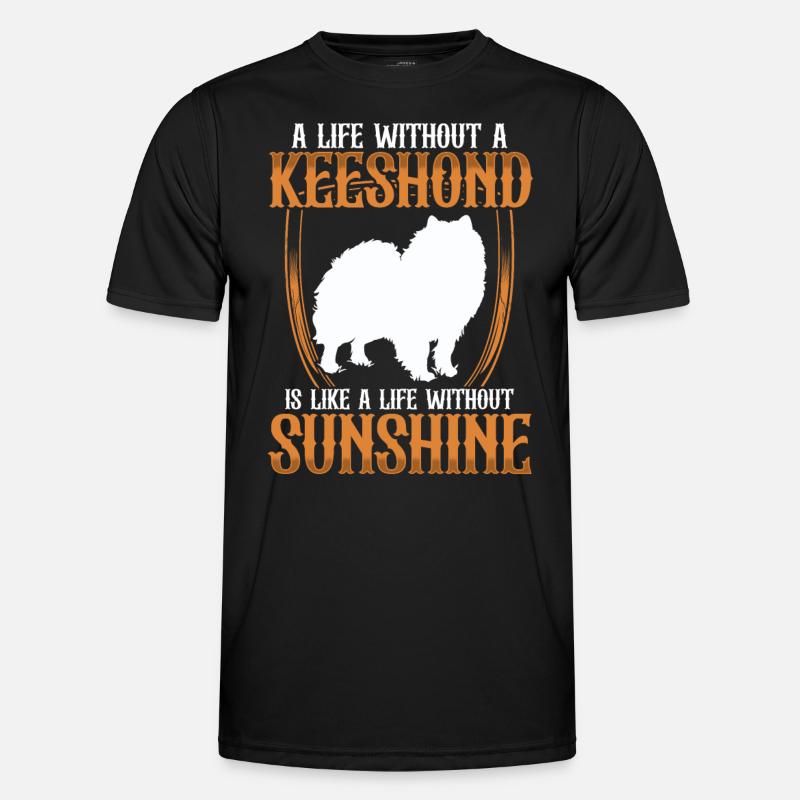 La vie sans Wolfspitz Keeshond T-shirt sport Homme