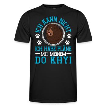 Plans avec Do Khyi Dogue tibétain Mastiff tibétain - T-shirt sport Homme - noir - Devant - AI Model Male 178 dark (178cm)