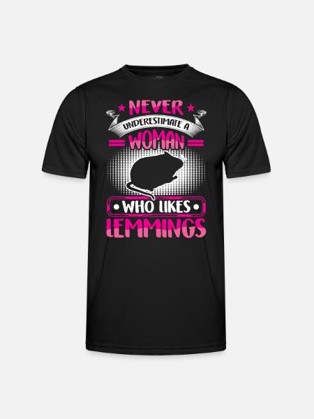 Lemming underestimate vole lemming - Men's Functional T-Shirt - black