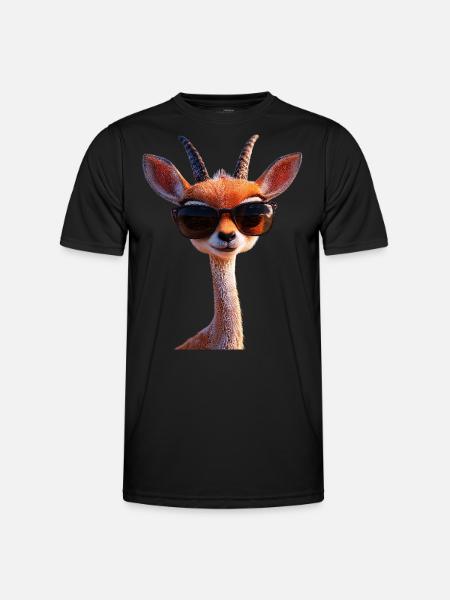 Antelope, Kudu, Gazelle, Africa, Serengeti, Antelope - Men's Functional T-Shirt - black