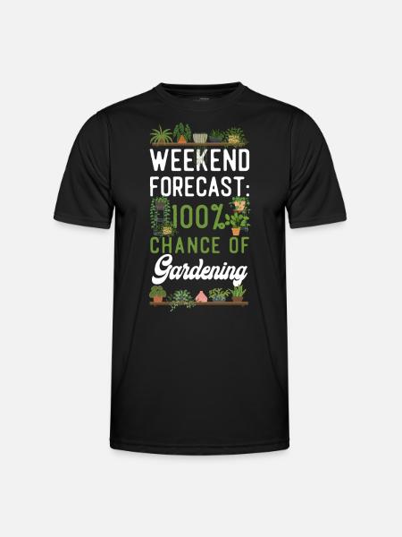 Plant Lover Gardening Weekend - Men's Functional T-Shirt - black