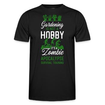 Plant Lover Gardening Gardening Is - Männer Funktions-T-Shirt - Schwarz - Vorne - AI Model Male 178 dark (178cm)