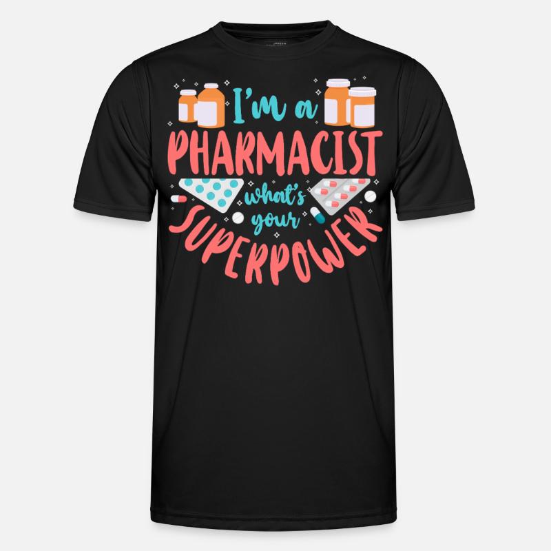 Pharmacy Tech Technician - Men's Functional T-Shirt - black