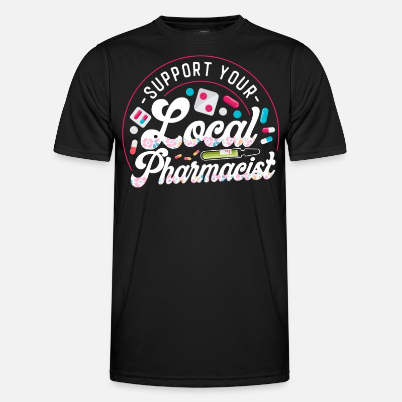 Pharmacy Tech Technician - Men's Functional T-Shirt - black