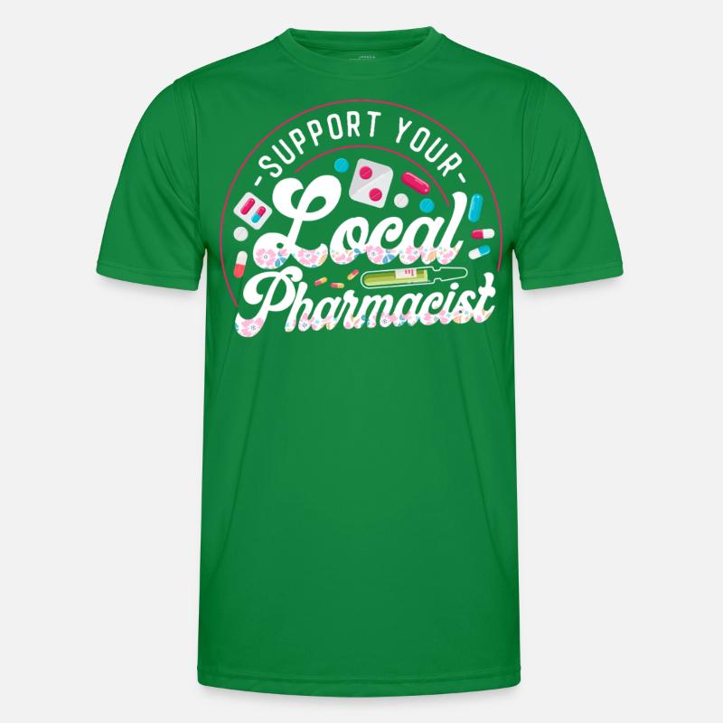 Pharmacy Tech Technician Männer Funktions-T-Shirt