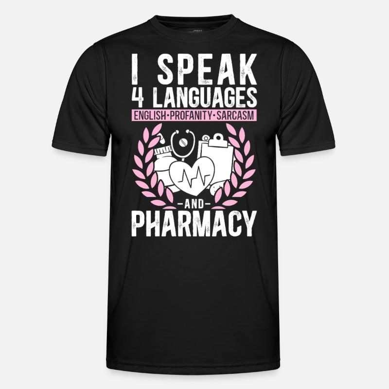 Pharmacy Tech Technician - Männer Funktions-T-Shirt - Schwarz