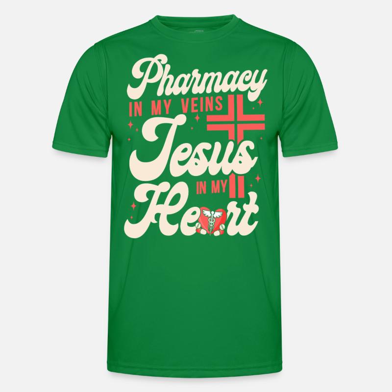 Pharmacy Tech Technician Männer Funktions-T-Shirt
