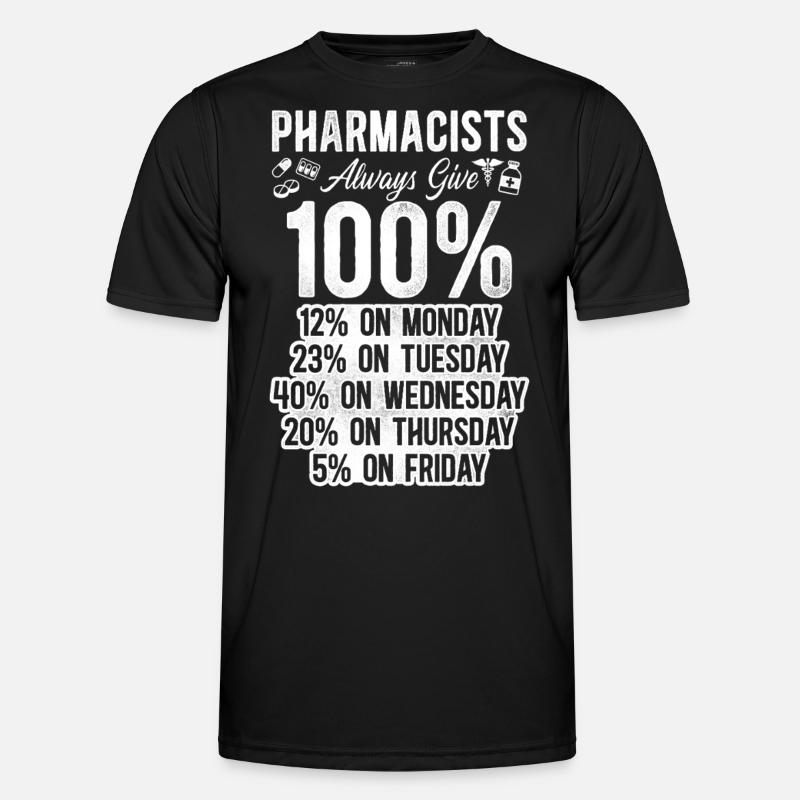 Pharmacy Tech Technician - Men's Functional T-Shirt - black