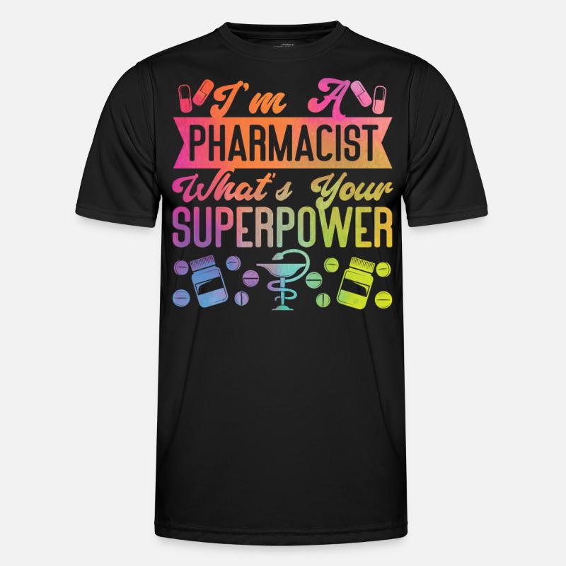 Pharmacy Tech Technician - Männer Funktions-T-Shirt - Schwarz