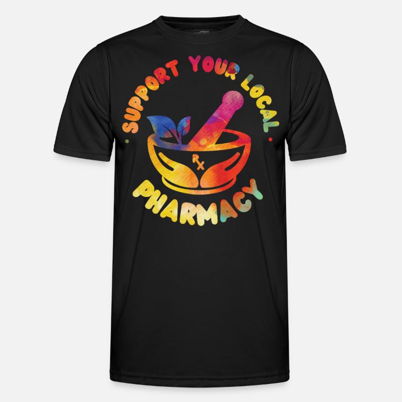 Pharmacy Tech Technician - Männer Funktions-T-Shirt - Schwarz