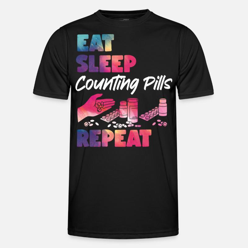 Pharmacy Tech Technician - Männer Funktions-T-Shirt - Schwarz