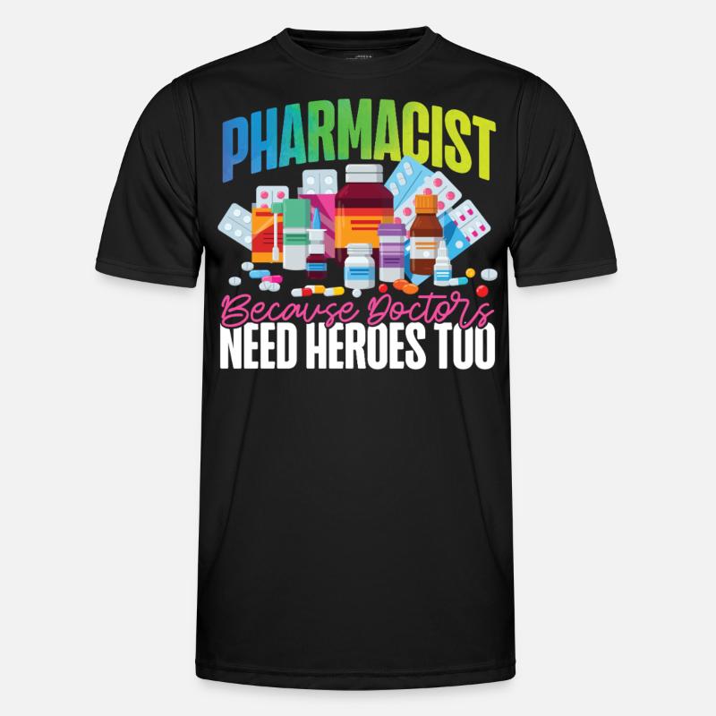 Pharmacy Tech Technician - Men's Functional T-Shirt - black