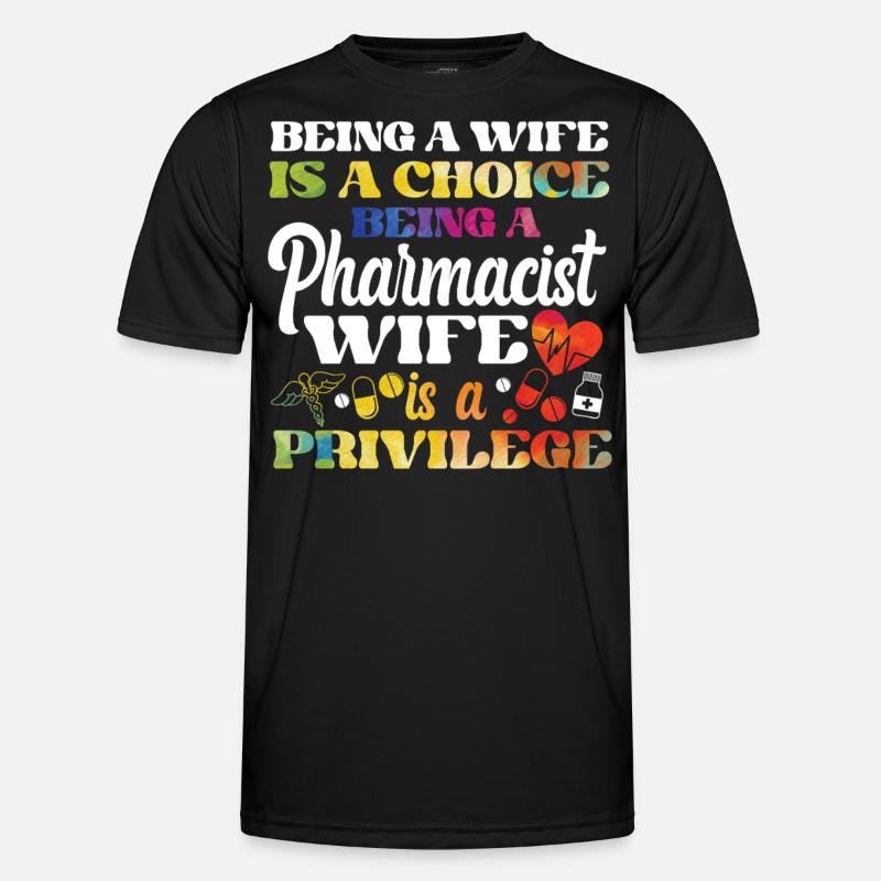 Pharmacy Tech Technician - Männer Funktions-T-Shirt - Schwarz
