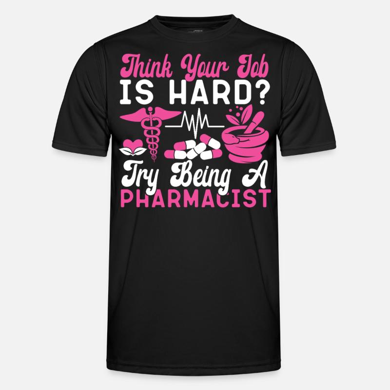 Pharmacy Tech Technician - Men's Functional T-Shirt - black