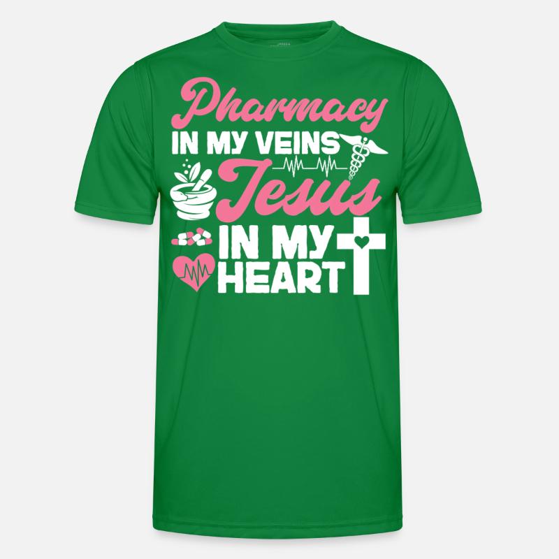 Pharmacy Tech Technician Männer Funktions-T-Shirt