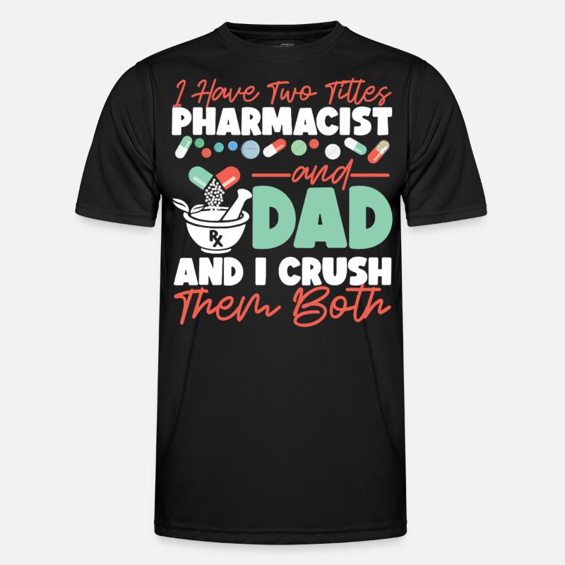 Pharmacy Tech Technician - Männer Funktions-T-Shirt - Schwarz