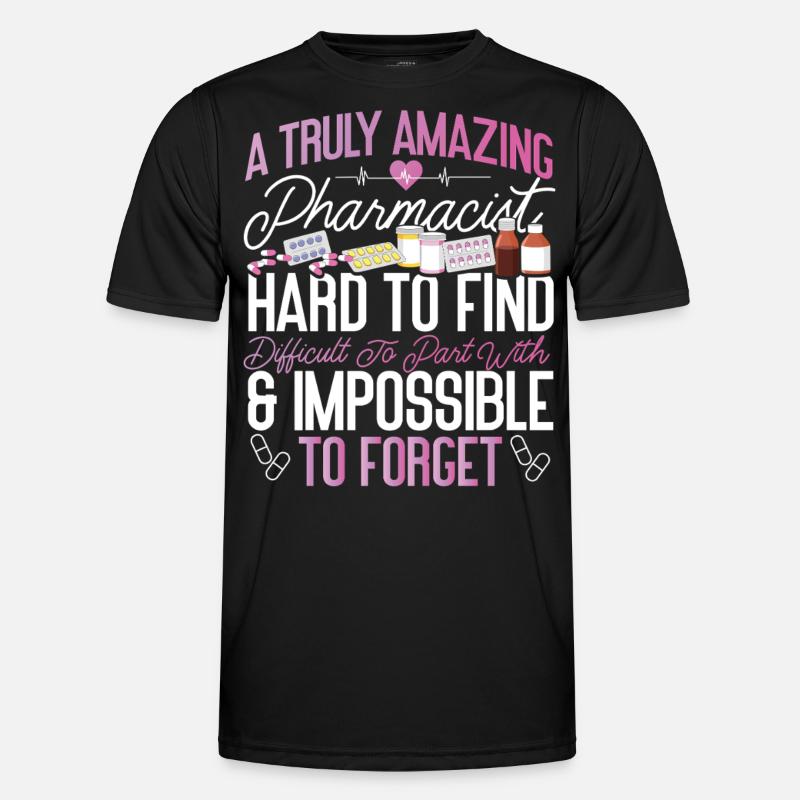 Pharmacy Tech Technician - Männer Funktions-T-Shirt - Schwarz
