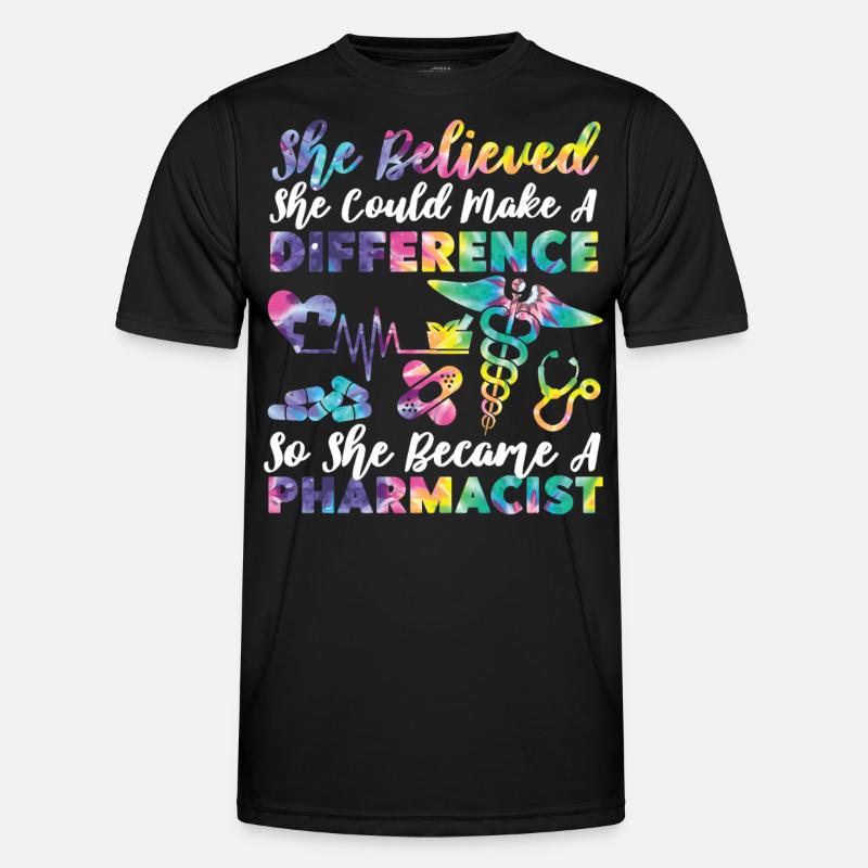 Pharmacy Tech Technician - Men's Functional T-Shirt - black