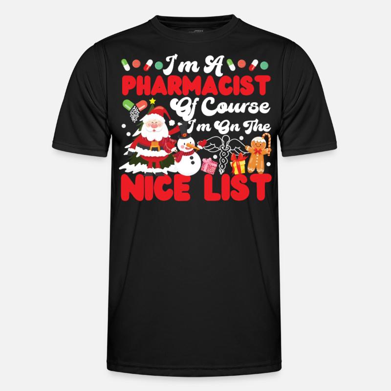 Pharmacy Tech Technician - Männer Funktions-T-Shirt - Schwarz