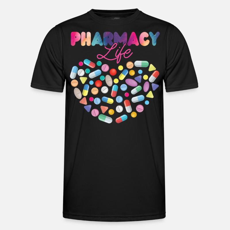 Pharmacy Tech Technician - Männer Funktions-T-Shirt - Schwarz