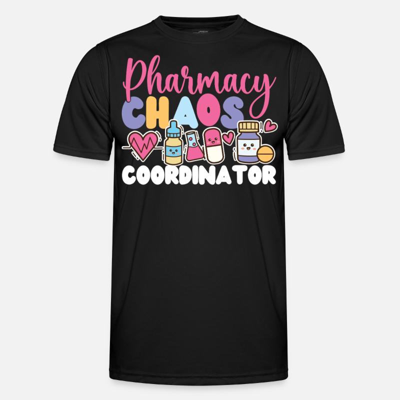 Pharmacy Tech Technician - Männer Funktions-T-Shirt - Schwarz