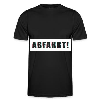 Departure Party Club Saufen Tour Gift - Men's Functional T-Shirt - black - Front - AI Model Male 178 dark (178cm)
