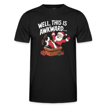 Well This Is Awkward - Men's Functional T-Shirt - black - Front - AI Model Male 178 dark (178cm)