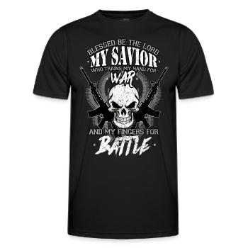 US Army Amerika Patriot Soldat Geschenk - Männer Funktions-T-Shirt - Schwarz - Vorne - AI Model Male 178 dark (178cm)