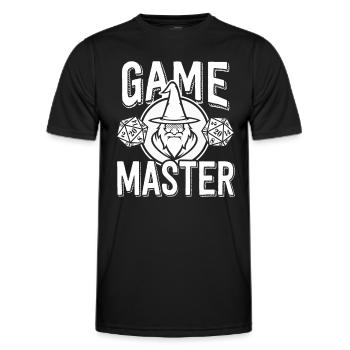 Spiele Meister Rollenspiel Würfel Druide Zauberer - Männer Funktions-T-Shirt - Schwarz - Vorne - AI Model Male 178 dark (178cm)