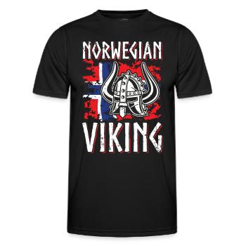 Norvège Viking Norman normands Guerriers - T-shirt sport Homme - noir - Devant - AI Model Male 178 dark (178cm)