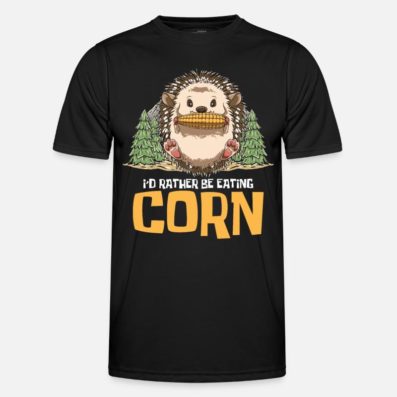 I'd Rather Be Eating Corn Männer Funktions-T-Shirt