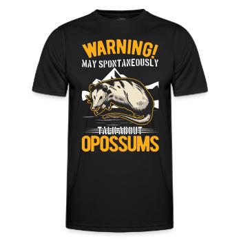 Opossum Gift Possum Pouch Rat - Men's Functional T-Shirt - black - Front - AI Model Male 178 dark (178cm)