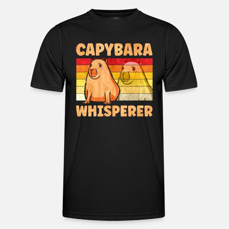 Capybara Whisperer Männer Funktions-T-Shirt