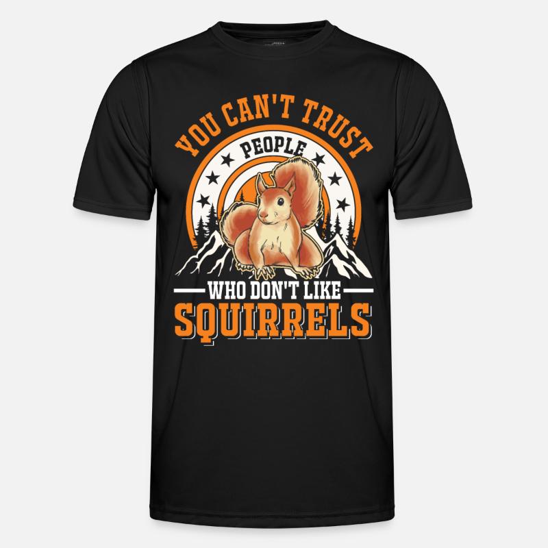 Eichhörnchen Geschenk Grauhörnchen Squirrel - Männer Funktions-T-Shirt - Schwarz