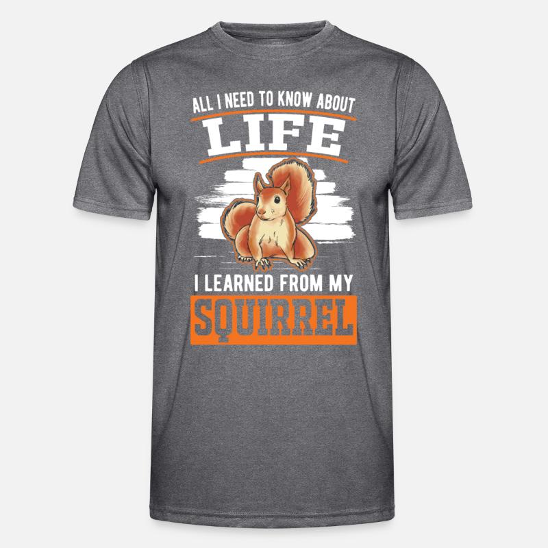 Eichhörnchen Geschenk Grauhörnchen Squirrel Männer Funktions-T-Shirt