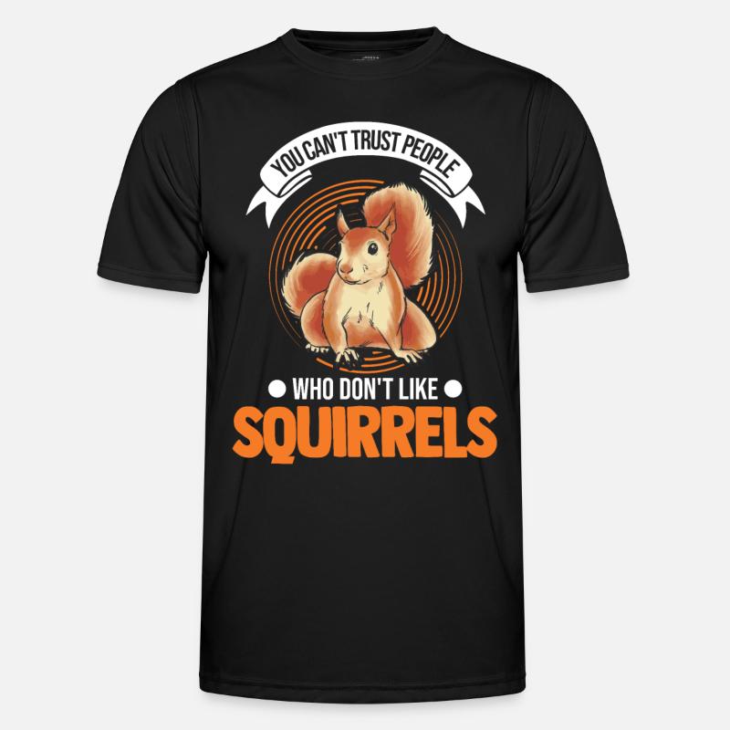 Eichhörnchen Geschenk Grauhörnchen Squirrel - Männer Funktions-T-Shirt - Schwarz