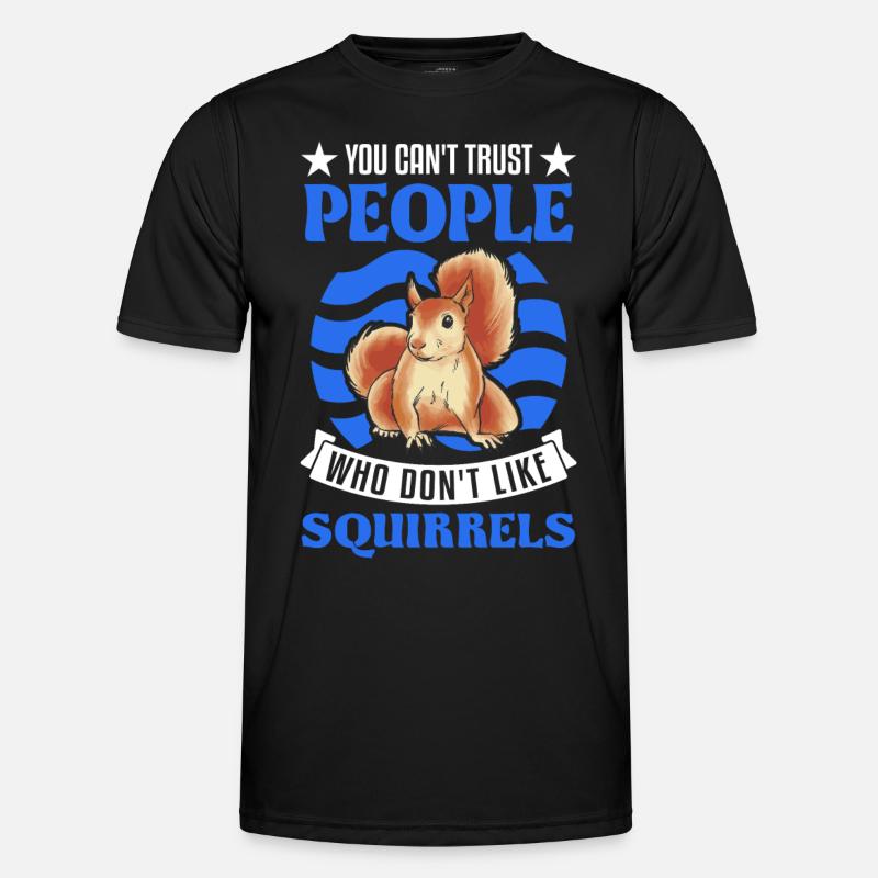 Eichhörnchen Geschenk Grauhörnchen Squirrel - Männer Funktions-T-Shirt - Schwarz