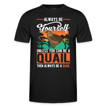 Soyez toujours vous-même Caille Wachtel - T-shirt sport Homme - noir - Devant - AI Model Male 178 dark (178cm)