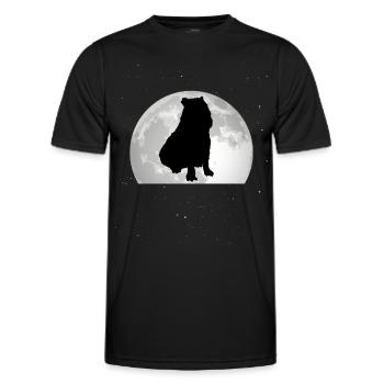 Capybara Lune Capybara - T-shirt sport Homme - noir - Devant - AI Model Male 178 dark (178cm)