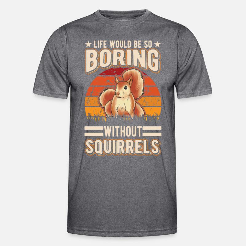 Eichhörnchen Geschenk Squirrel Grauhörnchen Männer Funktions-T-Shirt