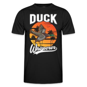 Duck Whisperer Duck Whisperer Duck Breeder - T-shirt sport Homme - noir - Devant - AI Model Male 178 dark (178cm)