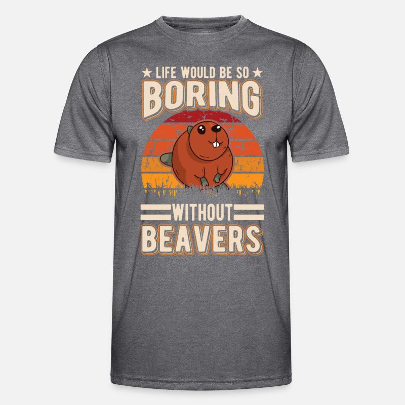 Beaver Gift Barrage de castor T-shirt sport Homme