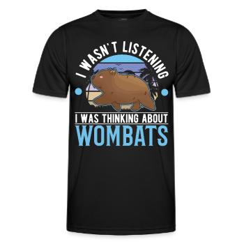 Australischer Wombat - Männer Funktions-T-Shirt - Schwarz - Vorne - AI Model Male 178 dark (178cm)