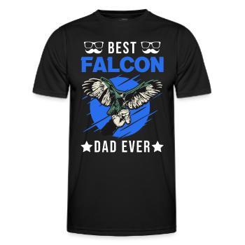 Meilleur Falcon Papa Ever Falcon Papa Falconry - T-shirt sport Homme - noir - Devant - AI Model Male 178 dark (178cm)