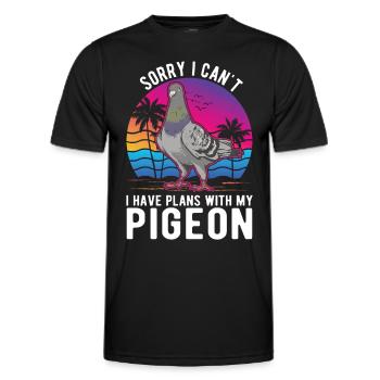 Taube Geschenk Taubenzüchter Taubenzucht - Männer Funktions-T-Shirt - Schwarz - Vorne - AI Model Male 178 dark (178cm)
